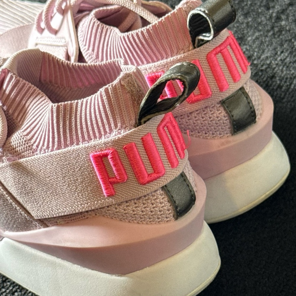Puma Muse EvoKnit Women’s Size 9 Pink Knit Sneakers Slip-On Athletic Shoes 9/10 - Picture 8 of 15